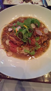 rabbit saddle braised radishes mushroom risoto